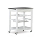 Kitchen Island Granite Top White, WHITE, hi-res image number null