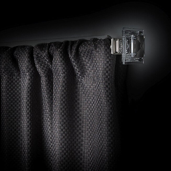 Innovative Decorative Room Darkening Wrap Around Rod & Finial 48-86, , alternate image number null