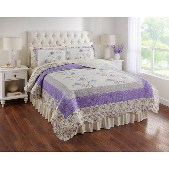 Doris Quilt, LAVENDER, hi-res image number null