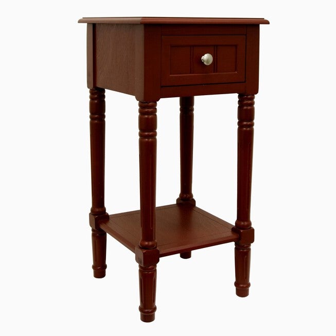 28 inches" Red Square Accent Table , , on-hover image number 1