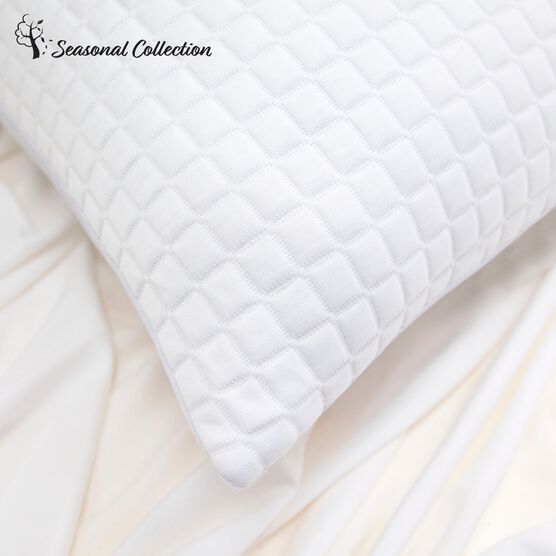 SensorPEDIC All Seasons Reversible Fiber Bed Pillow Brylane Home