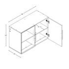 HangUps 36" Upper Storage Cabinet, Light Gray, , alternate image number null