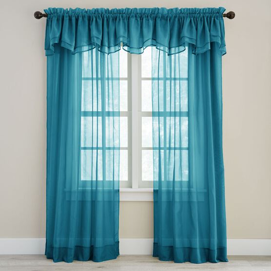 BH Studio® Sheer Voile Layered Valance, BH Studio® Sheer Voile Layered Valance,