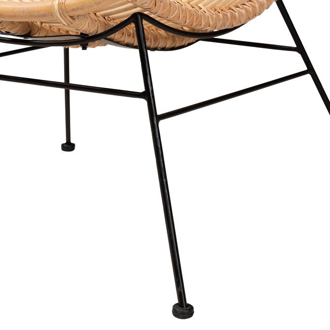 Colorado Modern Bohemian Rattan Accent Chair, , alternate image number null