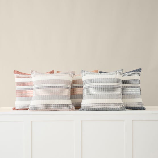 FREJA WOVEN STRIPES PILLOW 18X18, , alternate image number null
