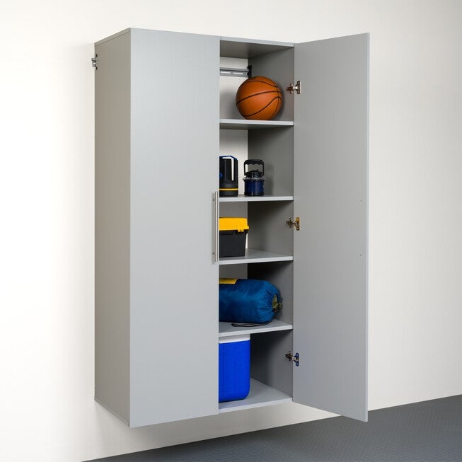 HangUps 36 inches Large Storage Cabinet, Light Gray, , on-hover image number null