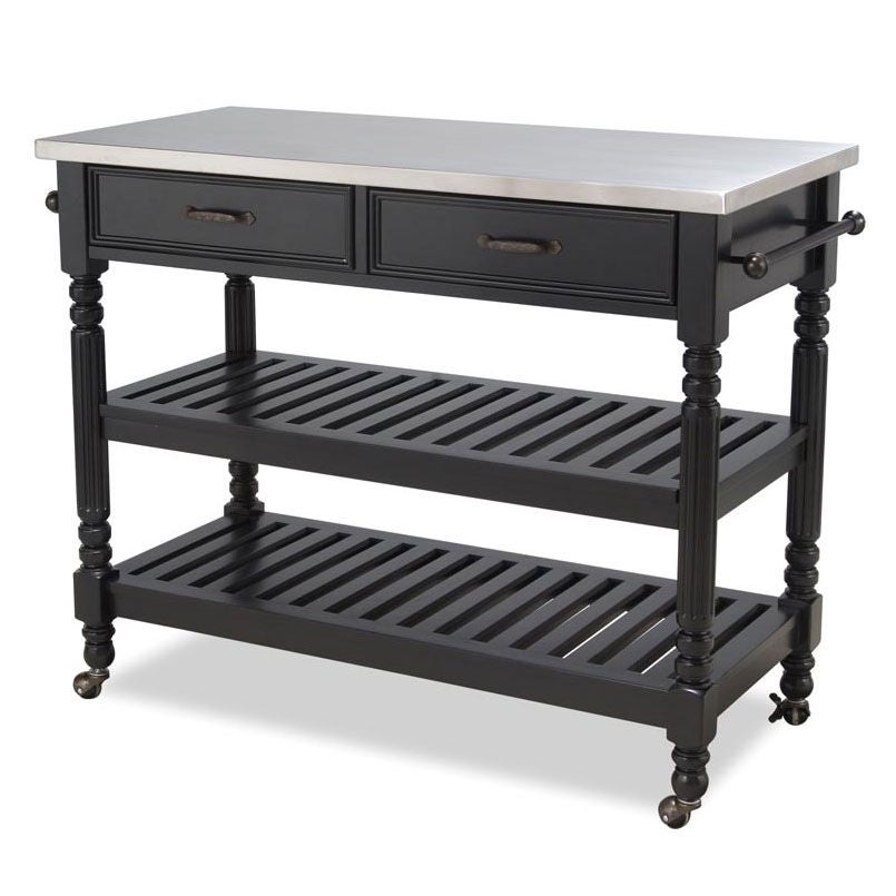 Savannah Kitchen Cart, BLACK, hi-res image number 0