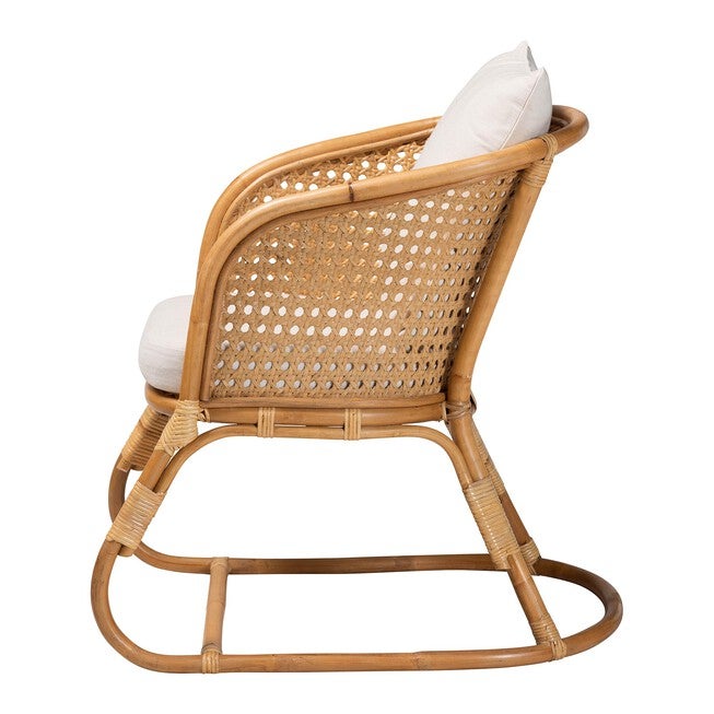 Niko Bohemian Light Honey Rattan Arm Chair, LIGHT, alternate image number null