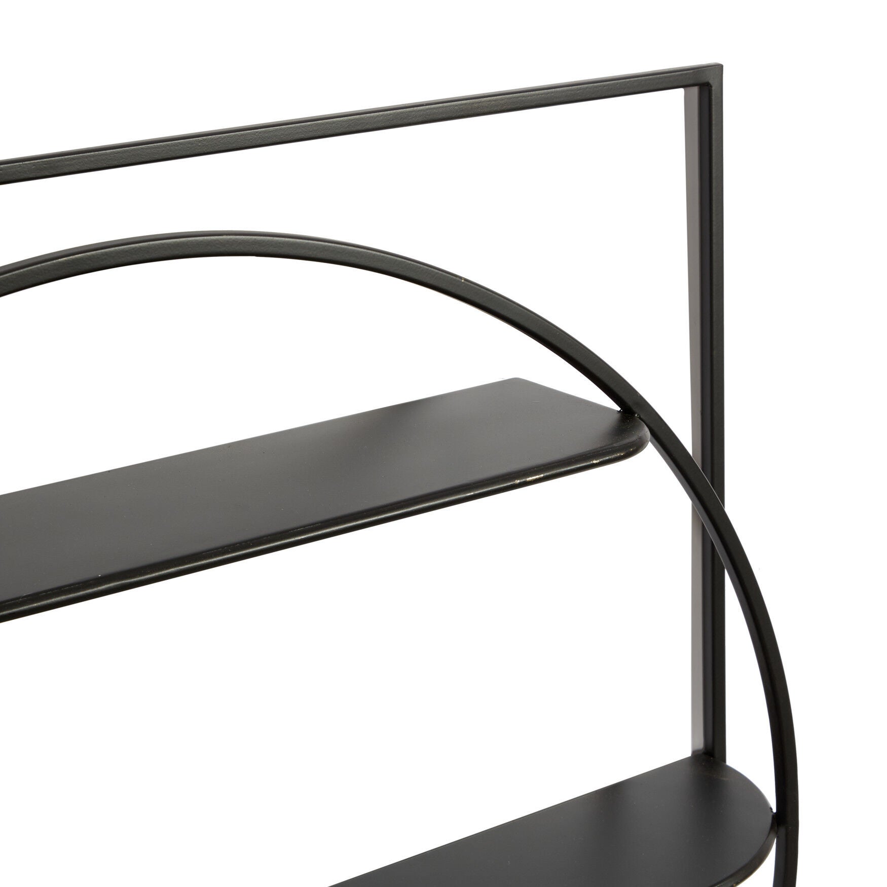 Black Metal Contemporary Wall Shelf , , alternate image number 4
