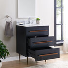 Yatesling Italian Marble Bath Vanity Sink, BLACK, hi-res image number null