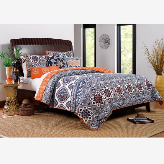 Medina Quilt Set , SAFFRON, hi-res image number null