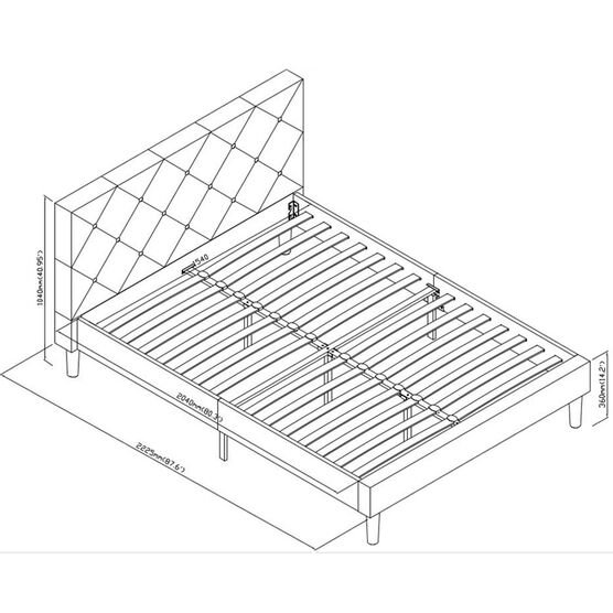 Monticello Platform Bed, , alternate image number null