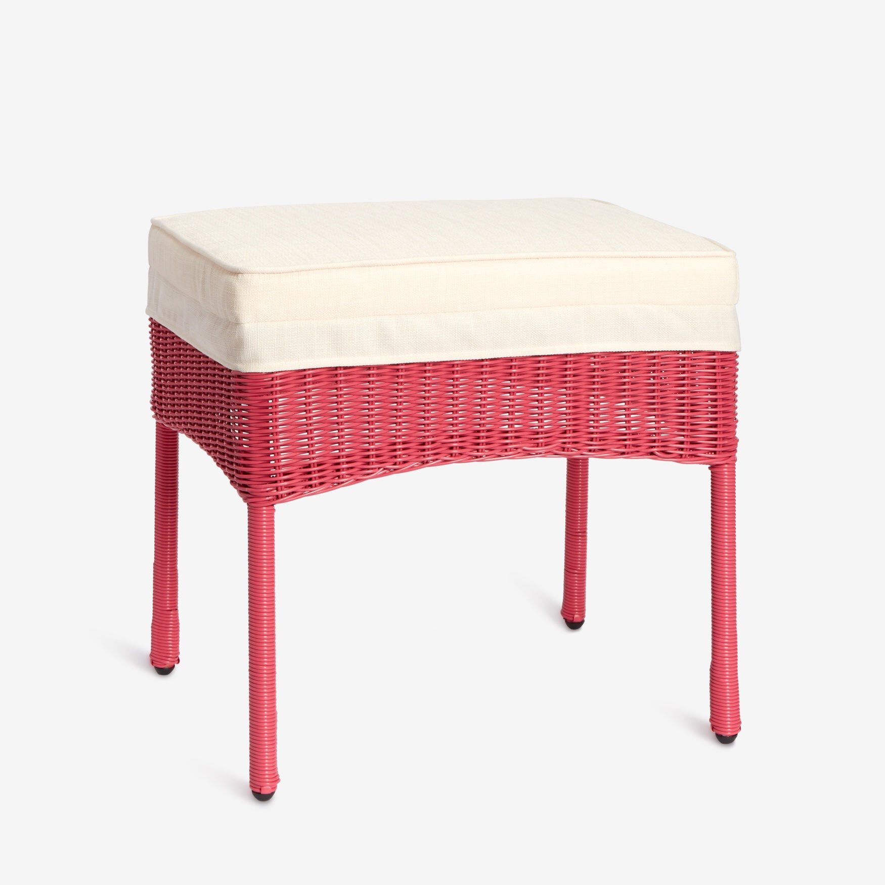 Roma All-Weather Resin Wicker Ottoman