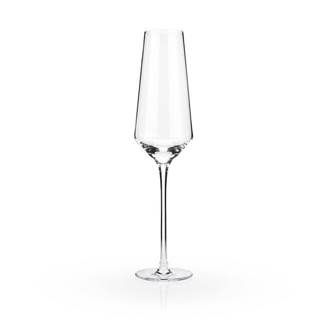 Angled Crystal Champagne Flutes, , alternate image number 5