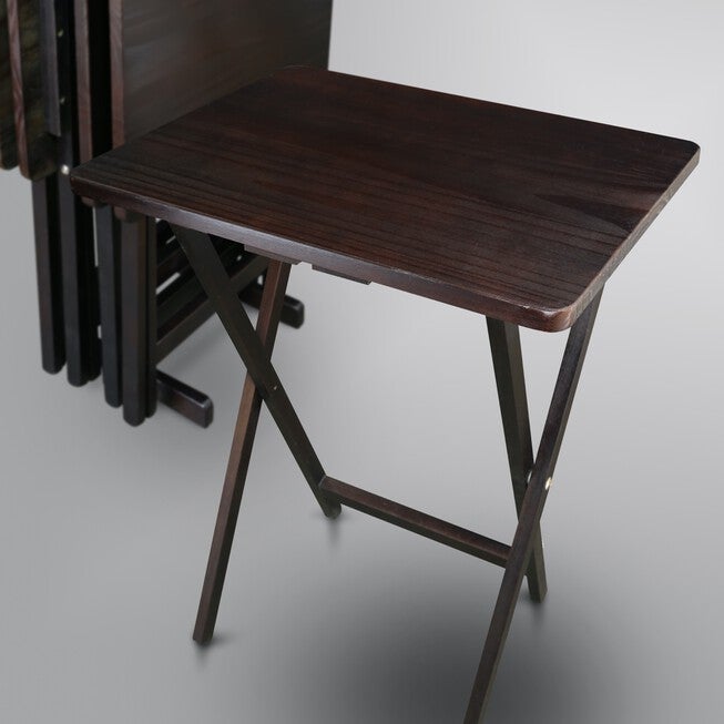 5pcs Tray Table Set-Espresso, , alternate image number 10