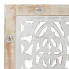 Cream Traditional Floral Mango Wood Wall Décor, , on-hover image number null
