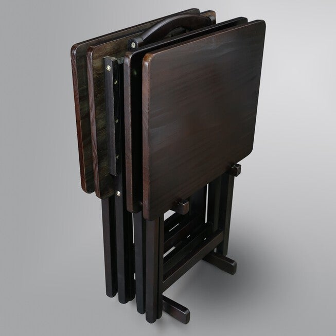 5pcs Tray Table Set-Espresso, , alternate image number 9