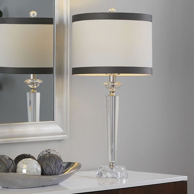 Diamond Torch 25.75 inches Crystal Table Lamp - Set Of 2, , alternate image number null