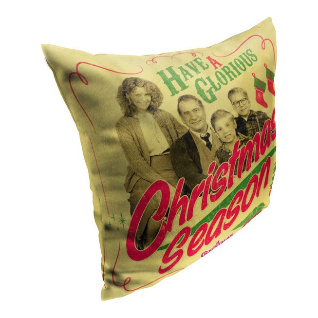 Wb A Christmas Story Glorious Christmas Season Printed Throw Pillow, , on-hover image number null