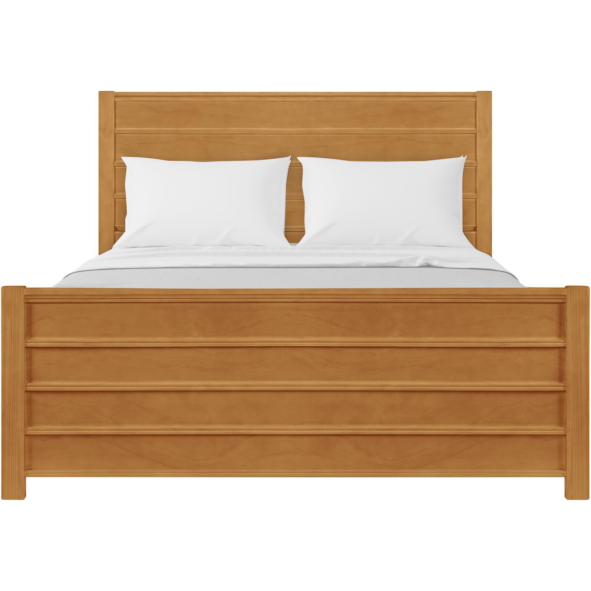 Caroline Wooden Platform Bed in Oak, King