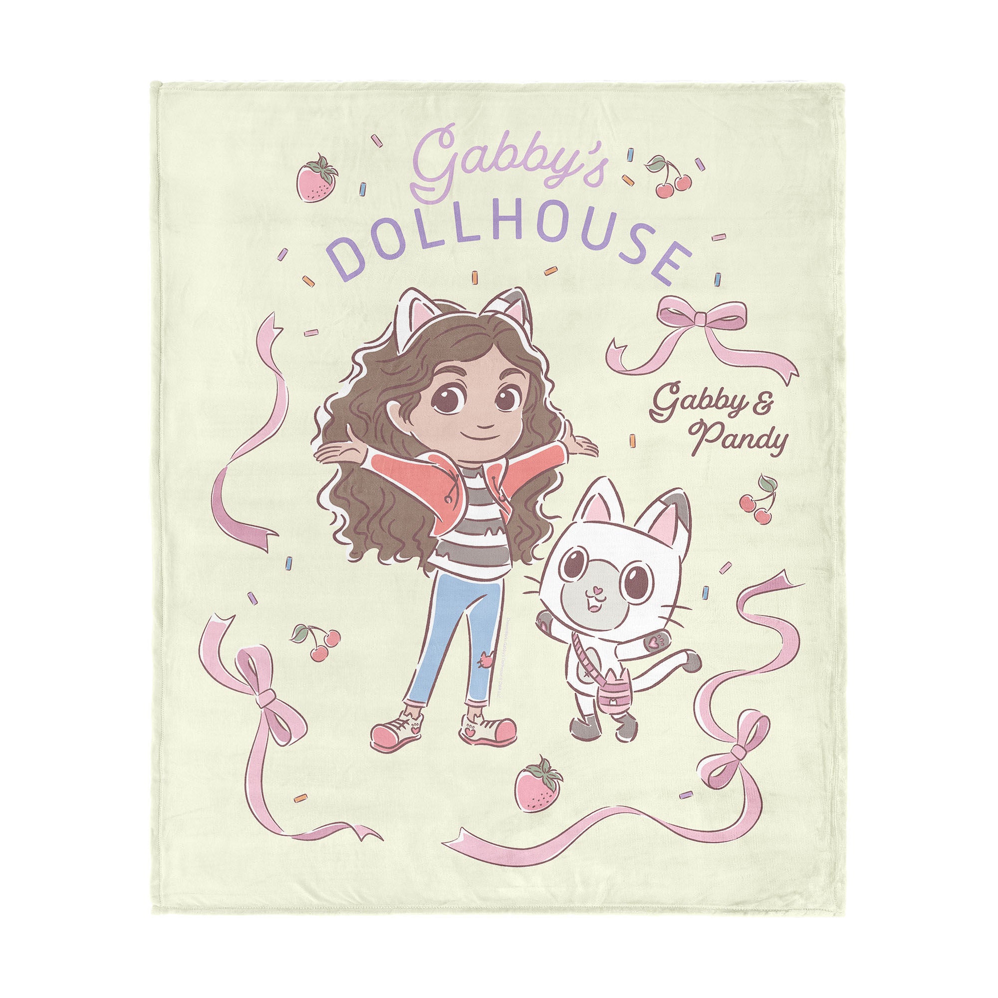 Universal Gabby's Dollhouse Silk Touch Throw Blanket 60x80 inches, GABBY AND PANDY, hi-res image number 0