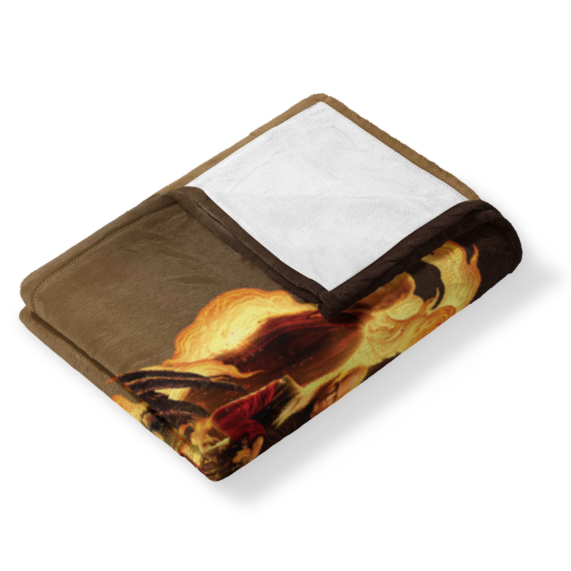 Warner Bros. House of the Dragon Fire and Blood Reigns Silk Touch Throw Blanket 50x60 Inches, YELLOW, alternate image number null