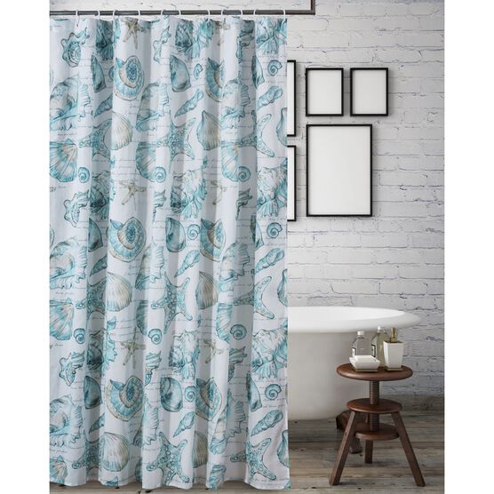 Cruz Shower Curtain , WHITE, hi-res image number null