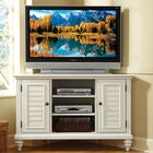 Bermuda Corner TV Stand, WHITE, hi-res image number null