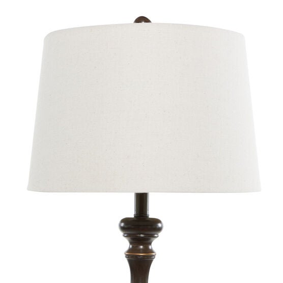 Set Of 3 Brown Polystone Traditional Floor Lamp, , alternate image number null