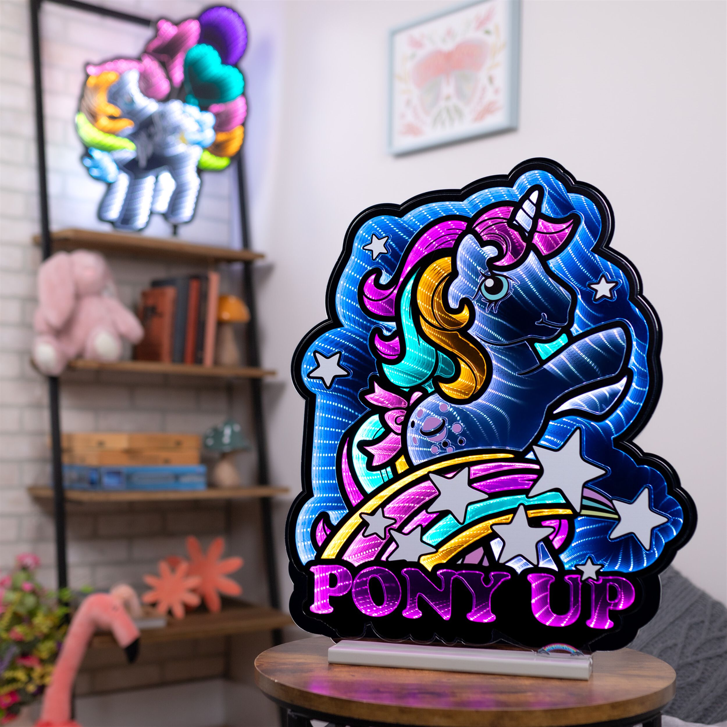 My Little Pony Pony Up Ekkolight 24 inchesH, BLUE PINK ORANGE, alternate image number 1