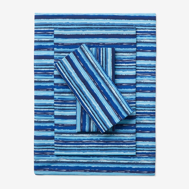 BH Studio Extra Deep Print Sheet Set, BLUE STRIPE, hi-res image number null