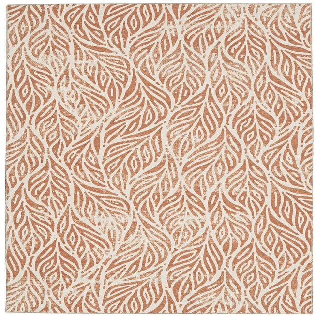 Washable Leona Ivory/Rust Rug, IVORY, hi-res image number null