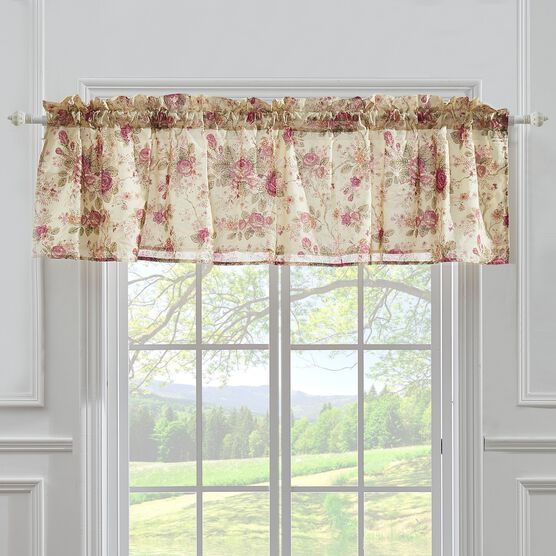 Antique Chic Window Valance , ROSE, hi-res image number null
