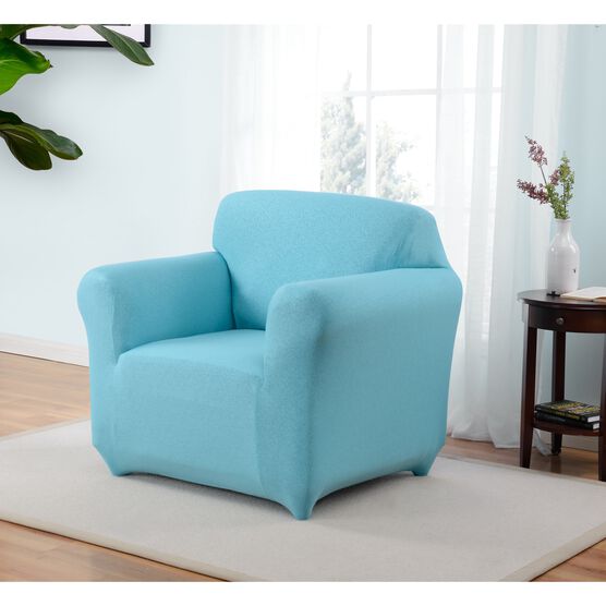 Kathy Ireland Ingenue Chair Cover, AQUA, hi-res image number null