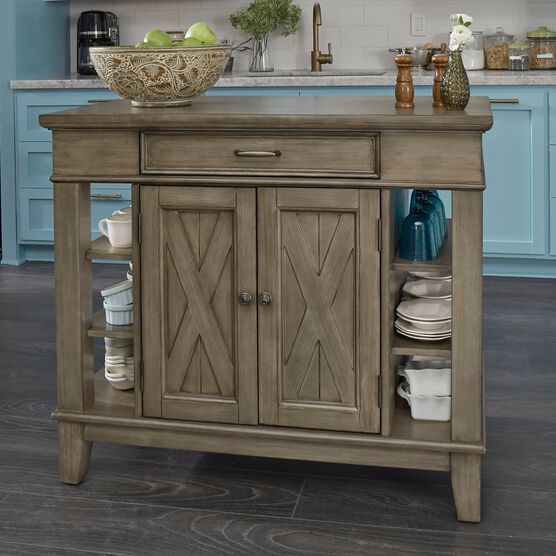 Mountain Lodge Kitchen Island By Home Styles Kitchen Carts