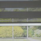 Cordless Zebra Slimline Privacy Window Shade Window, , alternate image number null