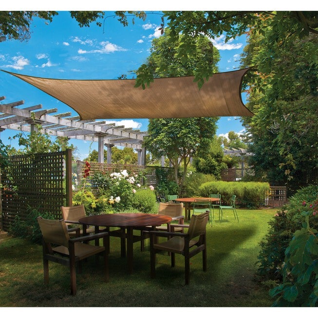 Shade Sail Square - Heavyweight 16 x 16 ft. Sand, , alternate image number 2