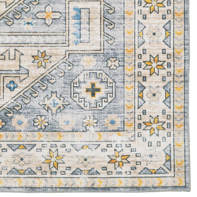 Washable Parson Grey/Beige Rug, , alternate image number null