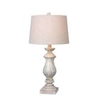 White Resin 29.5" Table Lamp, WHITE, hi-res image number null