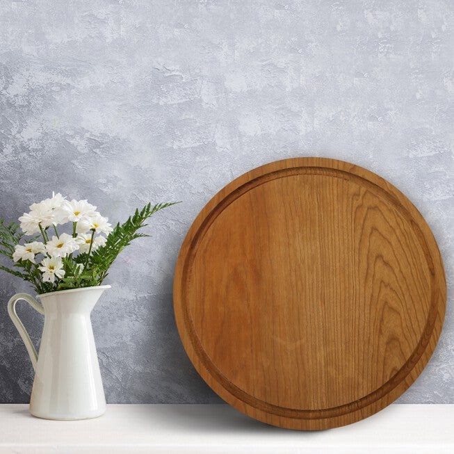 Delice Cherry Round Cutting Board with Juice Drip Groove, , alternate image number 9