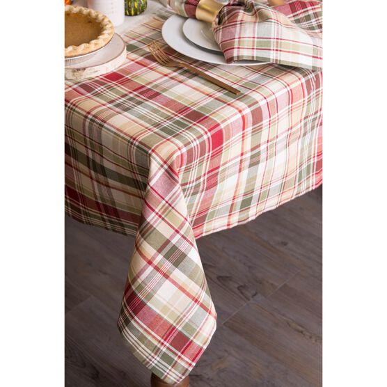 Give Thanks Plaid Tablecloth 60x120, , on-hover image number null