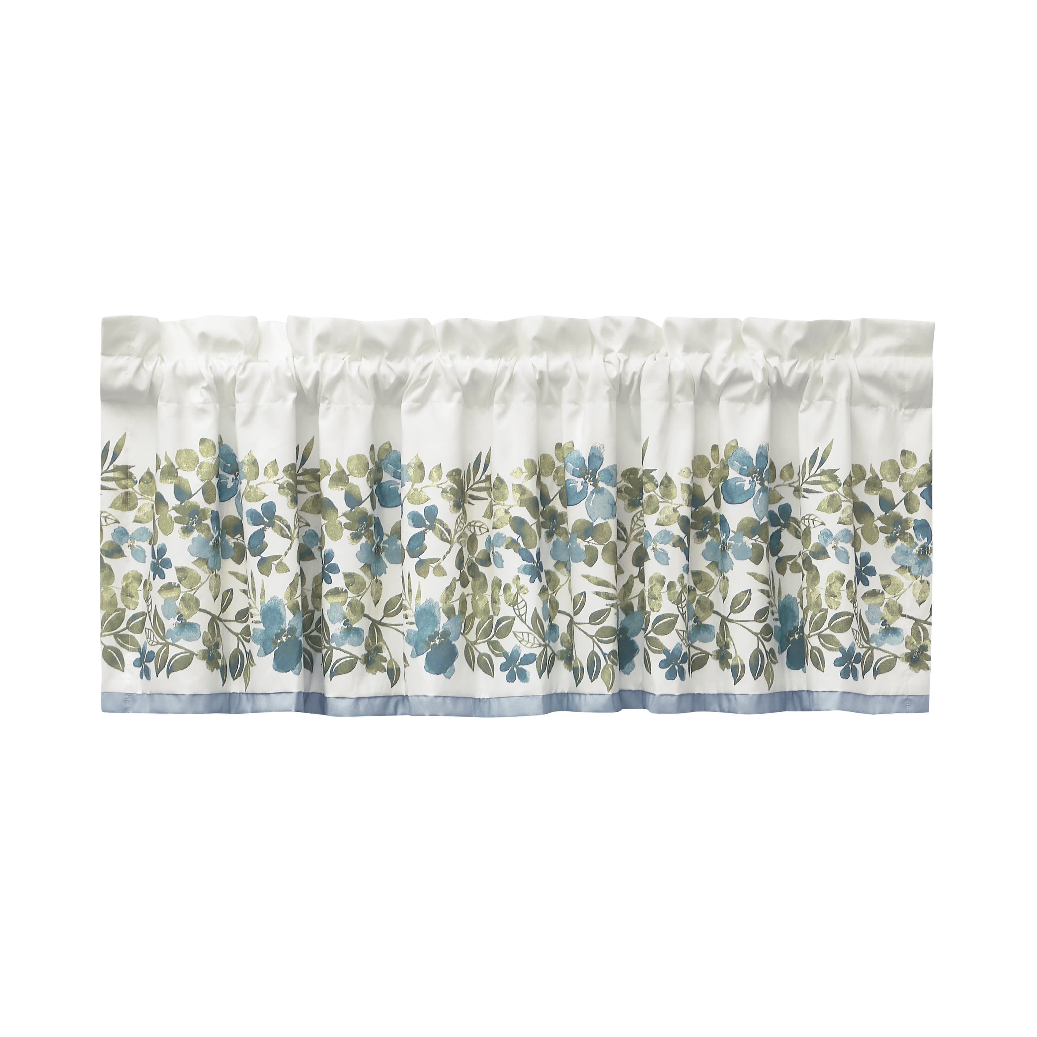 Evergreen Blue Window Straight Valance, BLUE, alternate image number 4