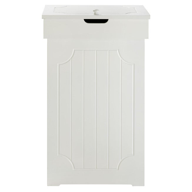 Cottage Kitchen Trash Can, WHITE, hi-res image number null