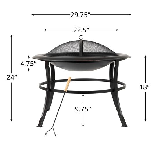 Tokia Round Fire Pit, , alternate image number null