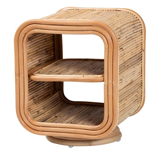 Bethari Bohemian Natural Rattan Nightstand, NATURAL, hi-res image number null