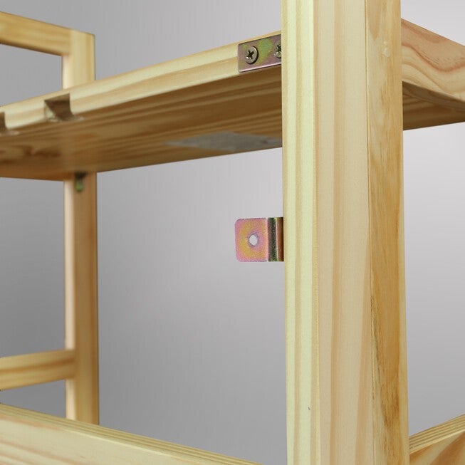 3-Shelf Folding Student Bookcase 20.75 inches Wide-Natural, , alternate image number 12