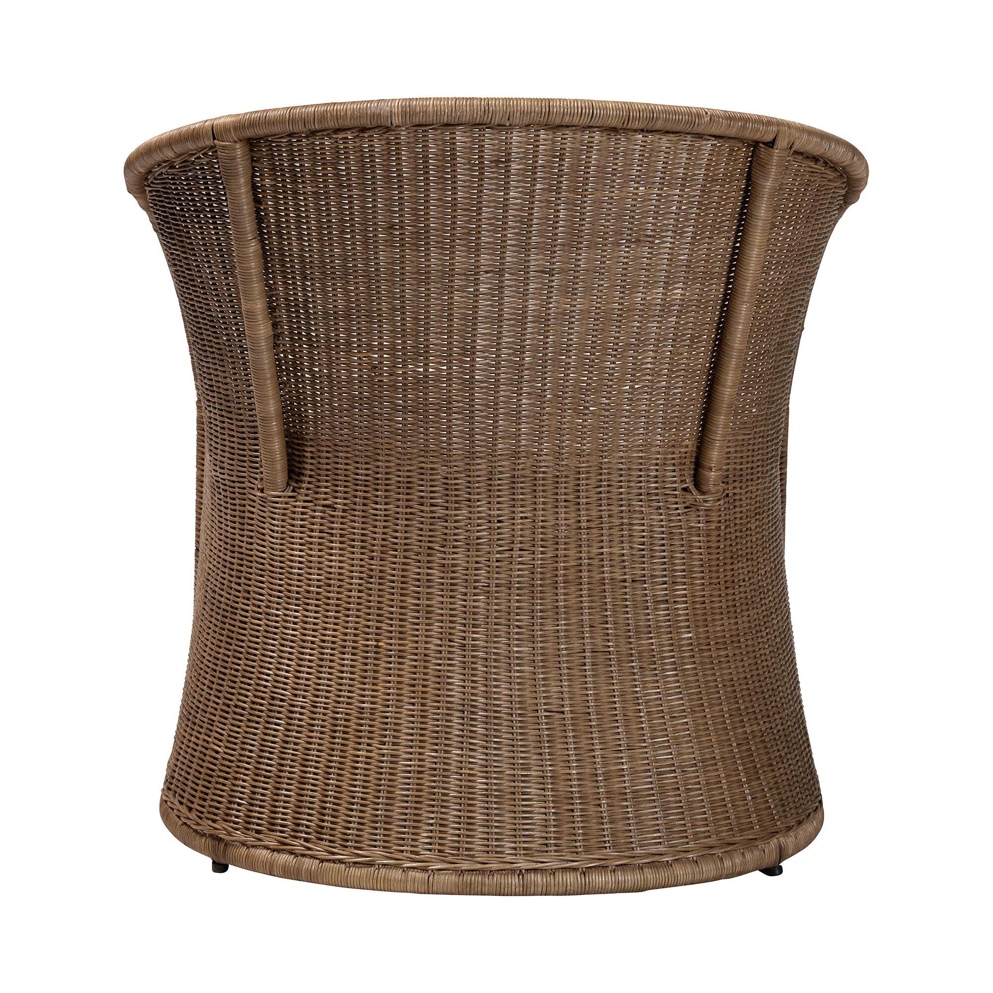 Kintamani Bohemian Greywashed Rattan Accent Chair, GREYWASHED, alternate image number 4