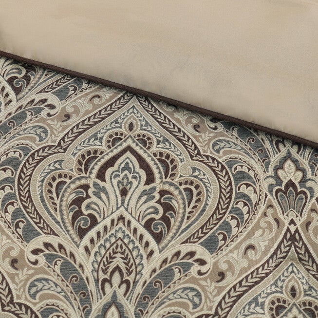 Maren 3 Piece Comforter Set, CHOCOLATE, alternate image number null
