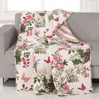 Butterflies Quilted Throw Blanket, MULTI, hi-res image number 0