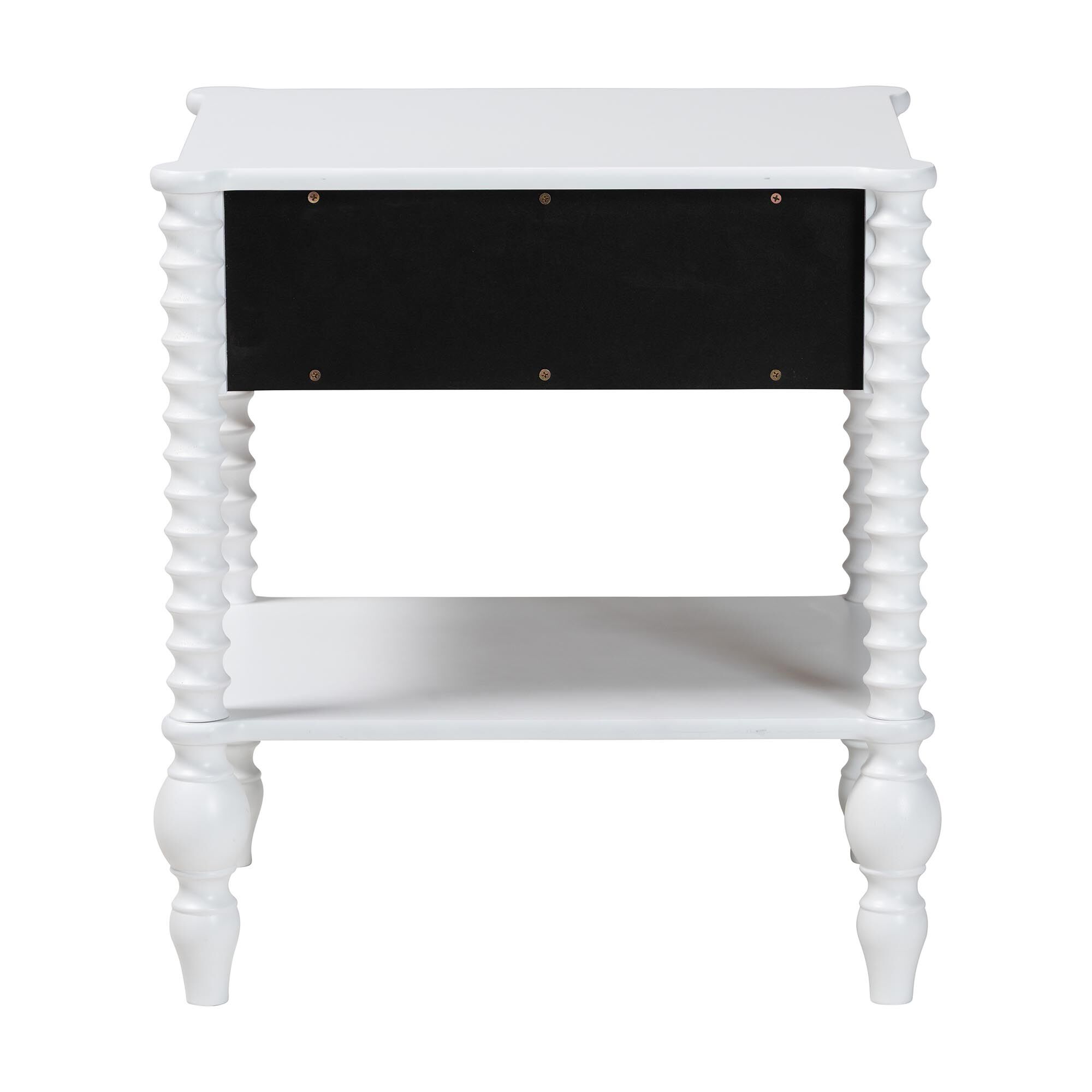 Callison Spindle Nightstand - 1-Drawer, WHITE, alternate image number 5